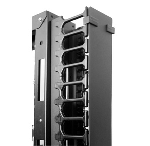 Вертикальный кабельный органайзер с пластиковыми пальцами 42U для шкафов ШТК-СП
