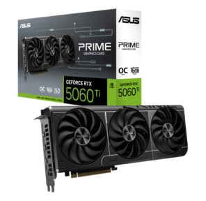 Видеокарта ASUS RTX5060Ti PRIME OC 16GB GDDR7 128bit 3xDP HDMI 3FAN RTL [PRIME-RTX5060TI-O16G]