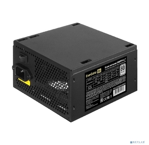 Exegate EX282040RUS Блок питания 500W Exegate 500PPH-LT,  80+, RTL ATX,  black,  APFC,  12cm,  24p,   (4+4)p,  5*SATA,  3*IDE