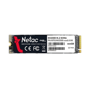 Накопитель твердотельный NeTac Твердотельный накопитель Netac NV2000 PCIe 3 x4 M.2 2280 NVMe 3D NAND SSD 512GB,  R / W up to 2500 / 1950MB / s