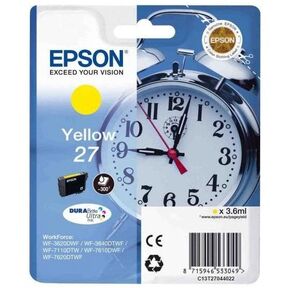 Картридж струйный Epson T2702 C13T27044022 желтый  (3.6мл) для Epson WF7110 / 7610 / 7620