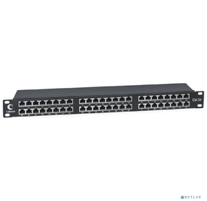 Cabeus PLHD-48-Cat.5e-SH-Dual IDC-1U Патч-панель высокой плотности 19" Высота  (1U),  48 портов RJ-45,  категория 5e,  полностью экранированная,  Dual IDC