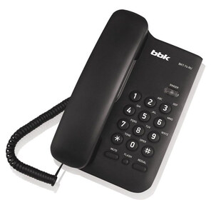 BBK BKT-74 RU Телефон проводной черный