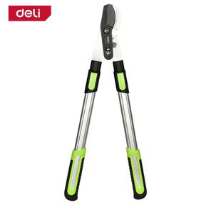 Сучкорез садовый телескопический усиленный облегченный Deli DL580423 630-870мм,  макс. диаметр резки 25мм,  сталь SK5,  тефлоновое покрытие,  прорезиненные рукоятки