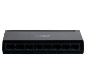 DAHUA DH-PFS3008-8GT-L 8-портовый гигабитный неуправляемый коммутатор,  8xRJ45 1Gb,  коммутационная ёмкость 16 Гбит / с,  передача пакетов 11.9 Мпак / с,  таблица МАС-адресов 2K,  пластик