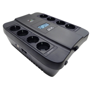 Powercom Spider SPD-1100U,  Line-Interactive,  LCD,  AVR,  1100VA / 605W,  Schuko,  black