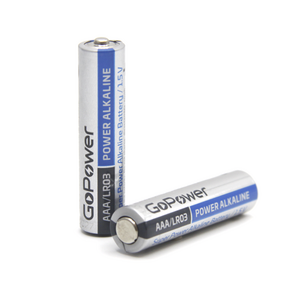 Батарейка GoPower LR03 AAA Shrink 2 Alkaline 1.5V  (2 / 40 / 800) коробка  (40 шт.)