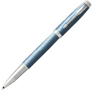 Ручка роллер Parker IM Premium T318  (CW2143648) Blue Grey CT F черн. черн. подар.кор.