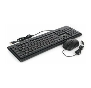 Гарнизон Комплект клавиатура + мышь GKS-126 {проводной,  черный,  1, 5 м,  104 кл,  2 кл + колесо-кнопка,  100DPI}