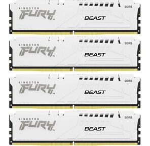 Память оперативная /  Kingston 64GB 6000MT / s DDR5 CL40 DIMM  (Kit of 4) FURY Beast White XMP
