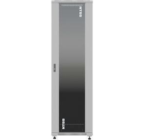 Шкаф серверный NTSS Премиум  (NTSS-R22U6060GS) напольный 22U 600x600мм пер.дв.стекл металл 900кг серый IP20 сталь
