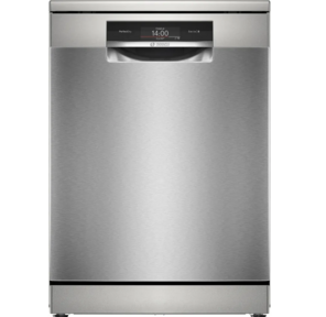 Отдельностоящая посудомоечная машина Bosch,  60 см,  13 комплектов,  8 программ,  активная сушка с теплообменником,  сенсорное управление,  дисплей,  отсрочка старта,  половинная загрузка,  уровень шума 40 дБ,  энергоэффективность А++,  цвет серебряный