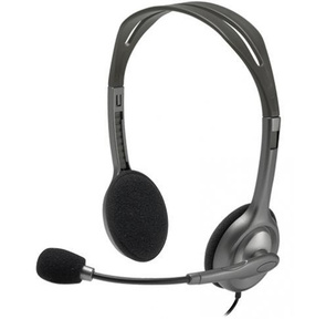 Наушники с микрофоном Logitech H111 серый 2.35м накладные оголовье  (981-000588)