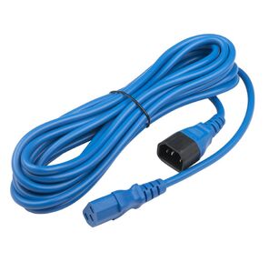 Hyperline PWC-IEC13-IEC14-5.0-BL кабель питания монитор-компьютер IEC 320 C13 - IEC 320 C14  (3x1.0),  10A,  прямая вилка,  5 м,  цвет синий