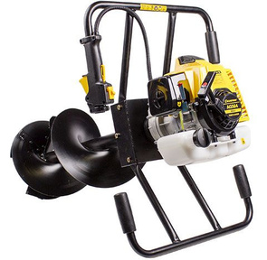 CHAMPION Мотобур AG364 { 2, 2кВт 64см? 12, 8кг без шнека }