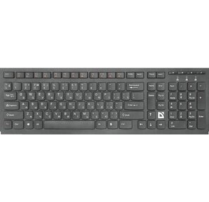 Беспроводная клавиатура ULTRAMATE SM-535 RU BLACK 45535 DEFENDER