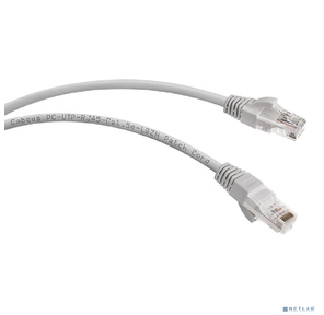Cabeus PC-UTP-RJ45-Cat.5e-1m-LSZH Патч-корд UTP,  категория 5e,  1 м,  LSZH,  неэкранированный,  серый