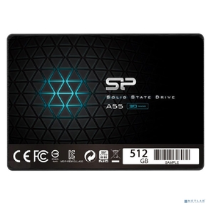 Накопитель SSD Silicon Power SATA III 512Gb SP512GBSS3A55S25 Ace A55 2.5"