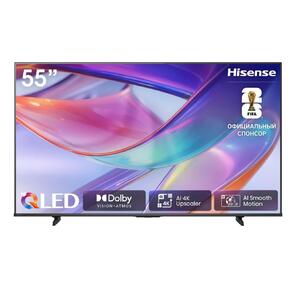 Телевизор QLED Hisense 55" 55E7S черный 4K Ultra HD 120Hz DVB-T DVB-T2 DVB-C DVB-S DVB-S2 USB WiFi Smart TV  (RUS)