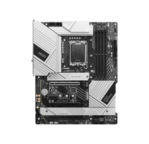 MSI PRO Z790-A MAX WIFI,  LGA 1700,  Intel Z790,  4xDDR5,  6xSATA,  4xM.2,  1xPCI-E 5.0 x16,  1xPCI-E 4.0 x16,  1xPCI-E 3.0 x16,  1xPCI-E x1,  1xHDMI,  1xDP,  1x2.5Gb LAN,  2xUSB-A 2.0,  2xUSB-A 3.2 Gen 1,  3xUSB-A 3.2 Gen 2,  1xUSB-C 3.2 Gen 2x2,  5x3.5мм,  TOSLINK,  7.1,  ATX