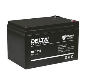 Delta DT 1212 12Ah,  12V,  свинцово- кислотный аккумулятор