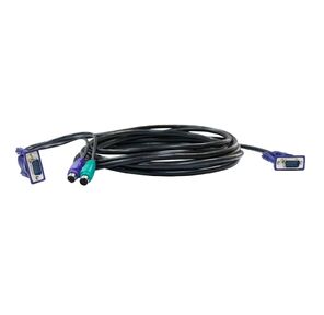 DKVM-CB KVM Cable with VGA and 2xPS / 2 connectors for DKVM-4K,  1.8m
