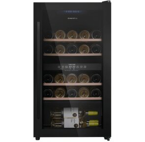 Винный шкаф Maunfeld MFWC-85D28 2-хкамерн. черный глянц.