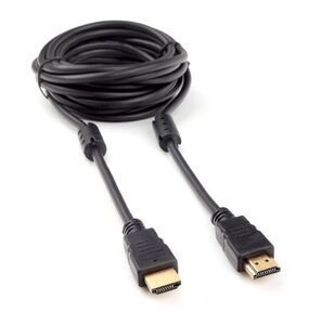 Кабель HDMI Cablexpert CCF2-HDMI4-15,  4, 5м,  v2.0,  19M / 19M,  черный,  позол.разъемы,  экран,  2 ферр кольца,  пакет