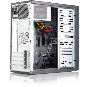 Корпус с блоком питания 450Вт. /  Сase Forza mATX,  450W,  2xUSB3.0,  Black,  w / o FAN,  12 cm fan PSU,  power cord
