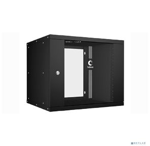 Cabeus WSC-05D-9U55 / 45-BK Шкаф телекоммуникационный настенный 19" 9U,  серия LIGHT разборный,  дверь стекло,  цвет черный