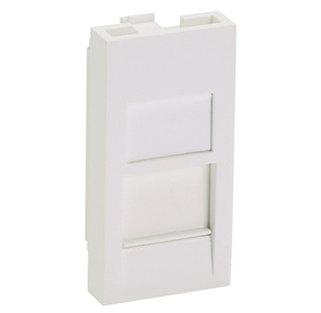Вставка Panduit CFA1FSAW-X прямая со шторкой 22.5x45 1xMini-Com ПВХ белый  (упак.:10шт)