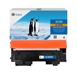 Тонер-картридж G&G,  аналог HP W2070A / 117A черный 1k с чипом