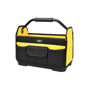 Сумка для инструментов каркасная с жестким пластиковым дном Deli DL586111 7 карманов,  без плечевого ремня,  ткань Оксфорд 600D