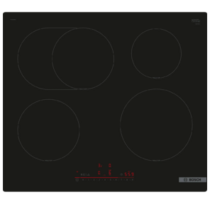 Индукционная,   60 см,  индукция,  скошенные края,  сенсорное управление,  черный