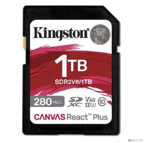 Флеш карта SDXC 1TB Kingston SDR2V6 / 1TB Canvas React Plus w / o adapter