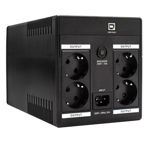 Exegate EP285490RUS ИБП ExeGate SpecialPro UNB-1200.LED.AVR.EURO.RJ.USB <1200VA / 750W,  LED,  AVR,  4 евророзетки,  RJ45 / 11,  USB,  Black>