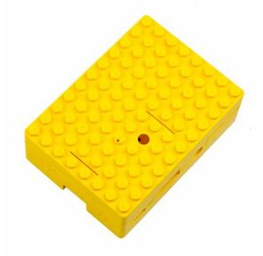 Корпус RA185 yellow для микрокомпьютера Raspberry Pi 3. RA185 Корпус ACD Yellow ABS Plastic Building Block case for Raspberry Pi 3