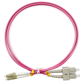 Cabeus FOP-50-OM4-LC-SC-1, 5m Шнур оптический duplex LC-SC 50 / 125 mm OM4 1, 5м LSZH