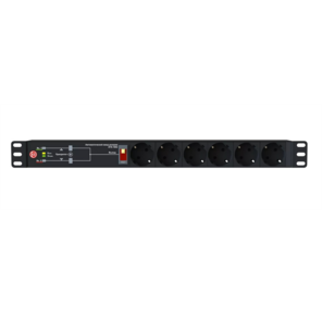 АВР Elemy ATS-1602 1U 19" ввод:2xIEC C14 выход:6xSchuko8A черный