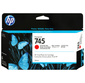 Cartridge HP 745 Хроматический красный для HP DesignJet,  130ml