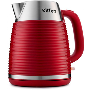 Чайник электрический Kitfort КТ-695-2 1.7л. 2200Вт красный  (корпус: нержавеющая сталь)
