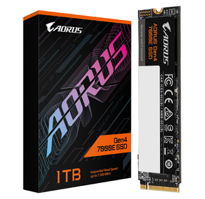 Твердотельный накопитель SSD Gigabyte M.2 2280 1TB AORUS Gen4 7000E AG470E1TB PCI-Express 4.0 x4,  NVMe 1.4 7100 / 6100