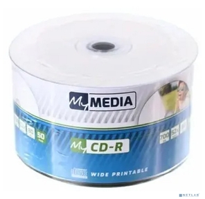 Диски MyMedia CD-R 700Mb 52x Pack wrap  (50шт) Printable  (69206)