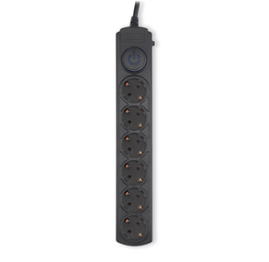 Сетевой фильтр Ippon BK-6-EU-1.8-16-B 1.8м  (6 розеток) черный  (коробка)