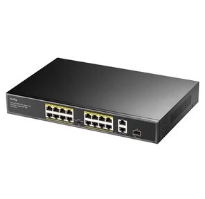 Коммутатор Cudy FS1018PS1  (L2) 16x100Мбит / с 2x1Гбит / с 1SFP 16PoE+ 200W неуправляемый