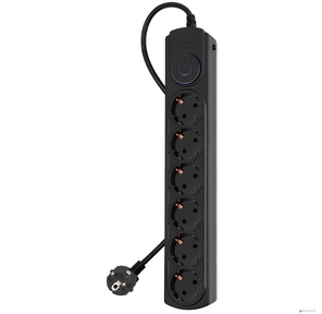 Сетевой фильтр Ippon BK-6-EU-3-10-B 3м  (6 розеток) черный  (коробка)