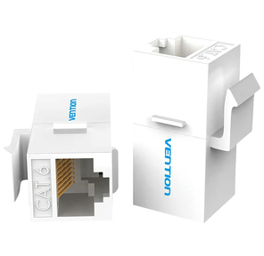 Адаптер-соединитель Vention RJ45 F  /  RJ45 F 8p8c кат. 6,  Белый