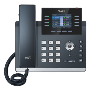 YEALINK SIP-T44W,  12 аккаунтов,  2 порта USB,  Wi-Fi,  цветной экран 2.8",  BLF,  PoE,  GigE,  без БП,  шт