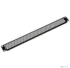 ЦМО Фальшпанель в шкаф 19" 1U перфорированная,  цвет черный  (ФП-1.4-9005)