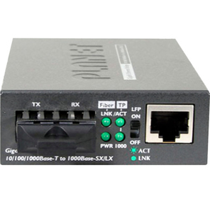 10 / 100Base-TX to 100Base-FX  (SC) Bridge Media Converter,  LFPT Supported